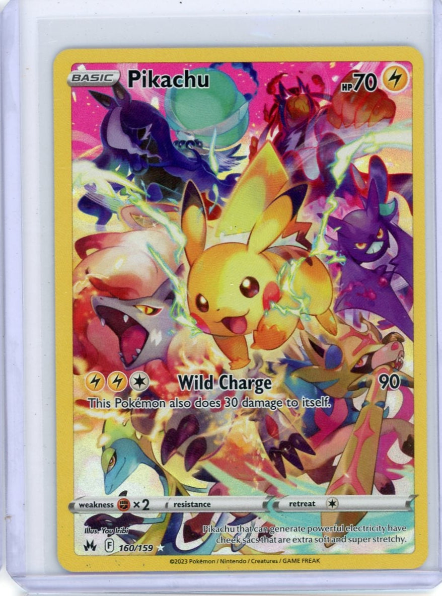 Pikachu Pokémon Crown Zenith Secret Rare #160/159