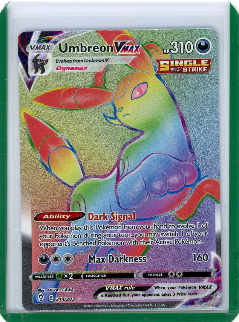 Umbreon VMAX Evolving Skies Secret Rare Holo 214/203