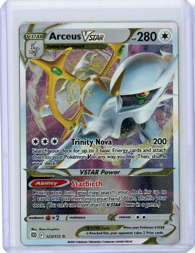 Arceus Vstar Pokémon Brilliant Stars Metal Card 