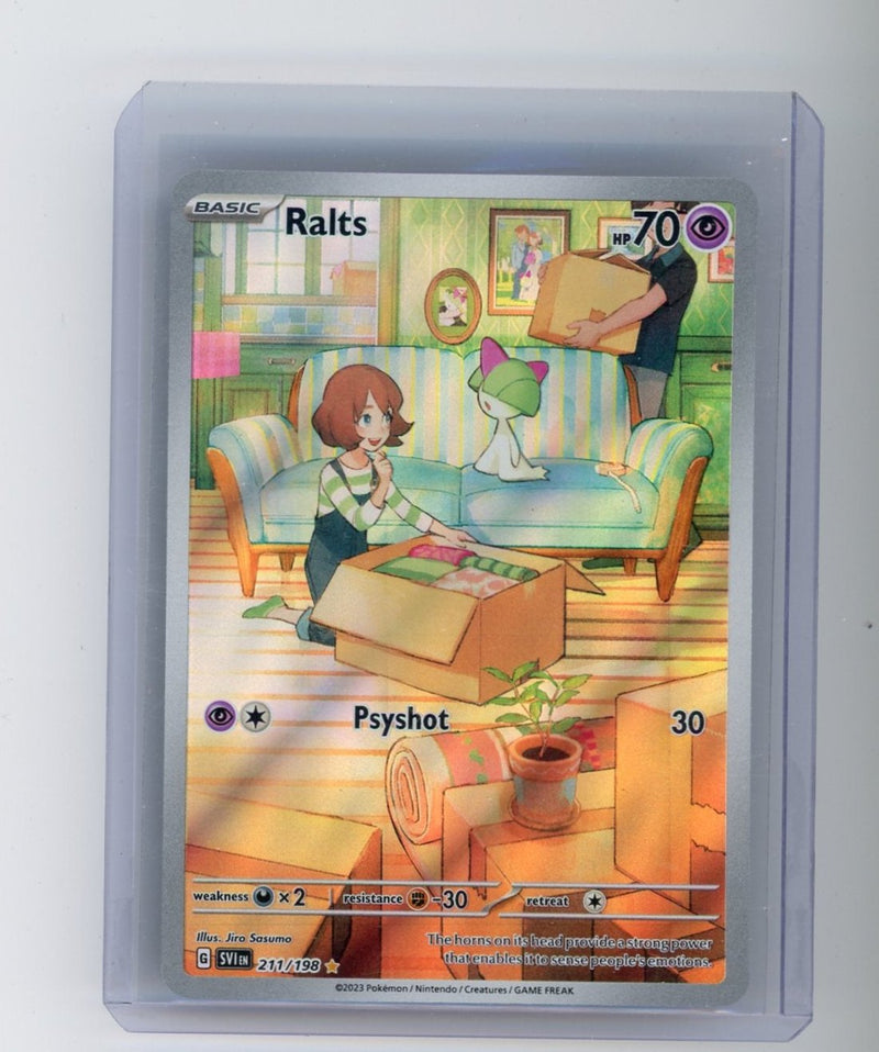 Ralts 2023 Pokemon rare holo 211/198