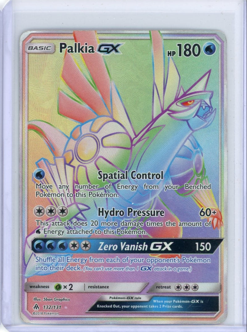 Palkia GX Pokémon Forbidden Light Rainbow Rare 