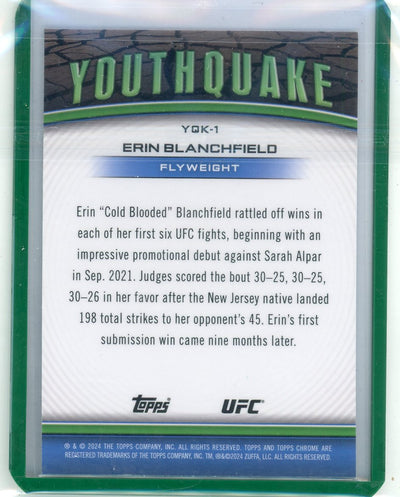 Erin Blanchfield 2024 Topps Chrome UFC Youthquake