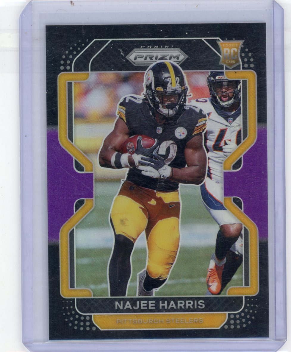 Najee Harris 2020 Panini Chronicles Prizm Black Purple #'d 057/199