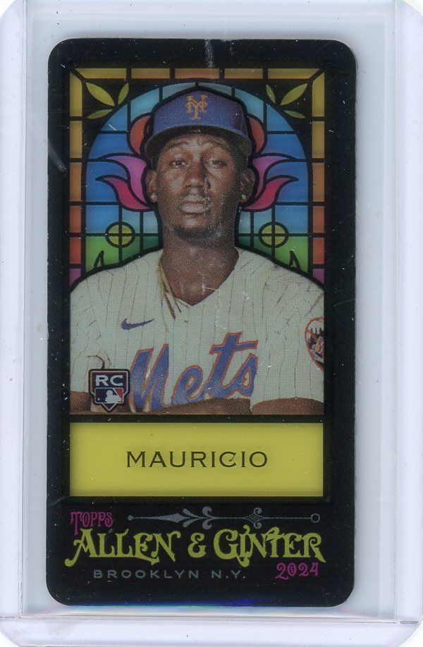 Ronny Mauricio 2024 Topps Allen & Ginter Stained Glass mini SP rookie card