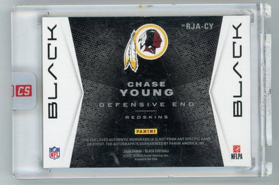 Chase Young 2020 Panini Black RPA green #'d 09/10 sealed