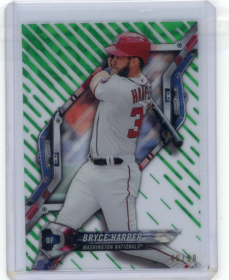 Bryce Harper 2018 Topps High Tek Pattern 1 Green 