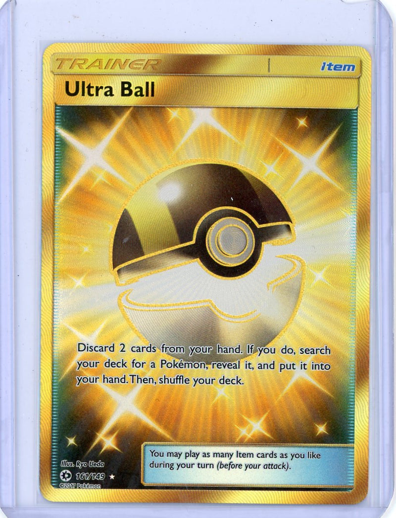 Ultra Ball Trainer 2017 Pokémon rare lucky gold holo 161/149