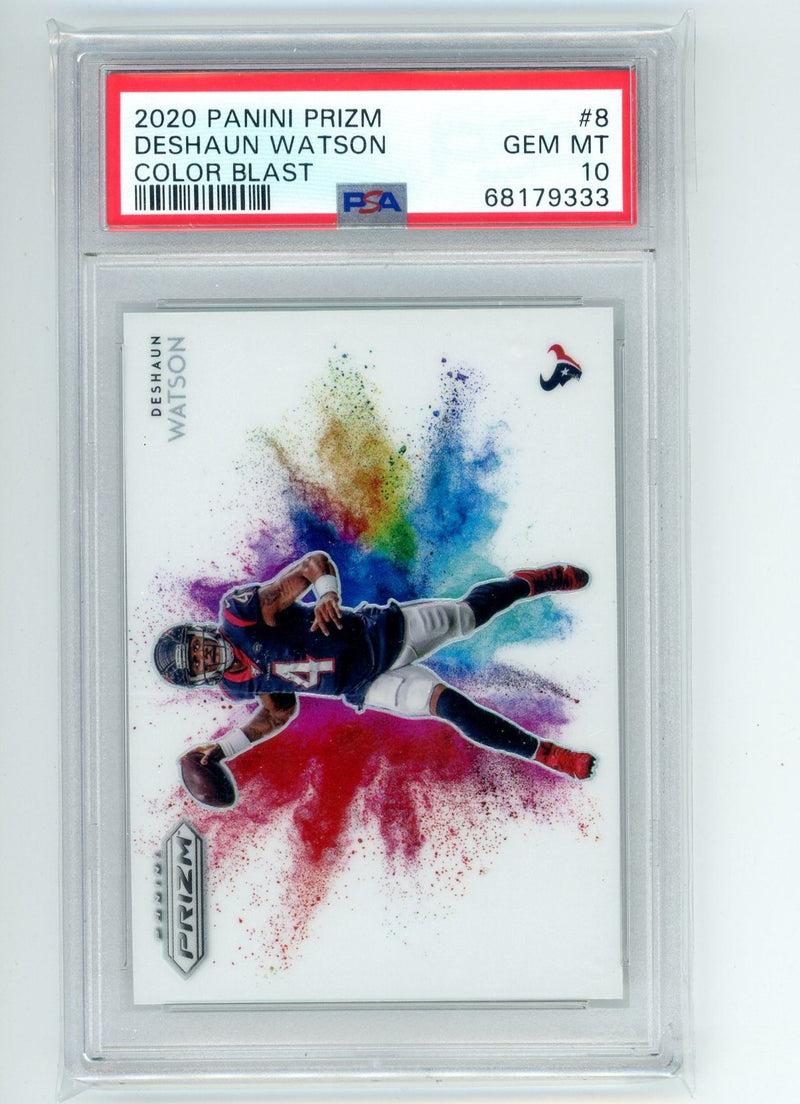 Deshaun Watson 2020 Panini Prizm Color Blast PSA 10