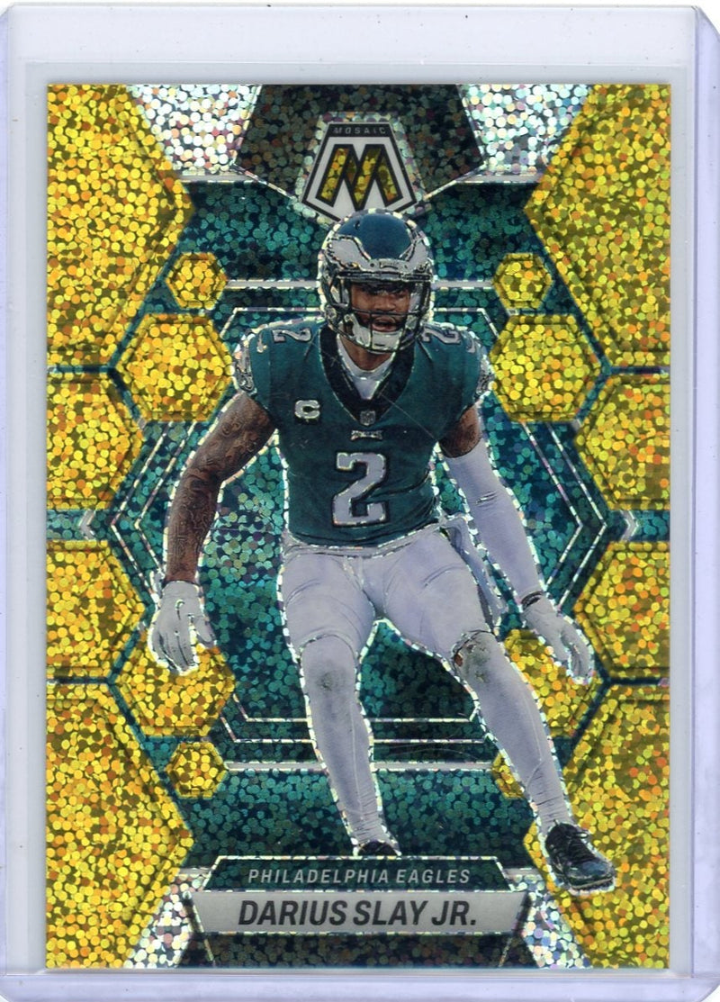 Darius Slay Jr. 2023 Panini Mosaic Gold Sparkle 