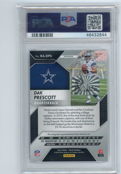 Dak Prescott 2016 Panini Prizm Rookie Autograph Prizm Silver PSA 10