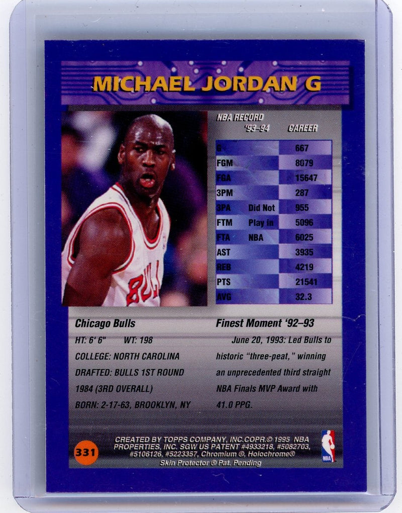 Michael Jordan 1995 Topps Finest 