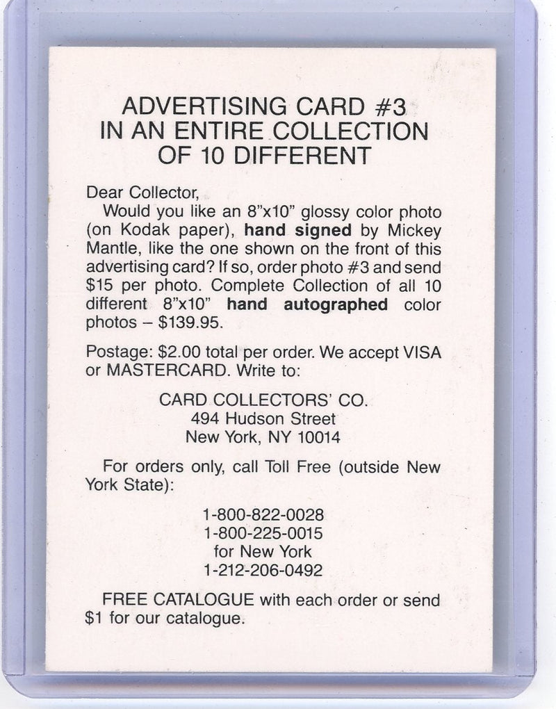 Mickey Mantle Card Collectors&