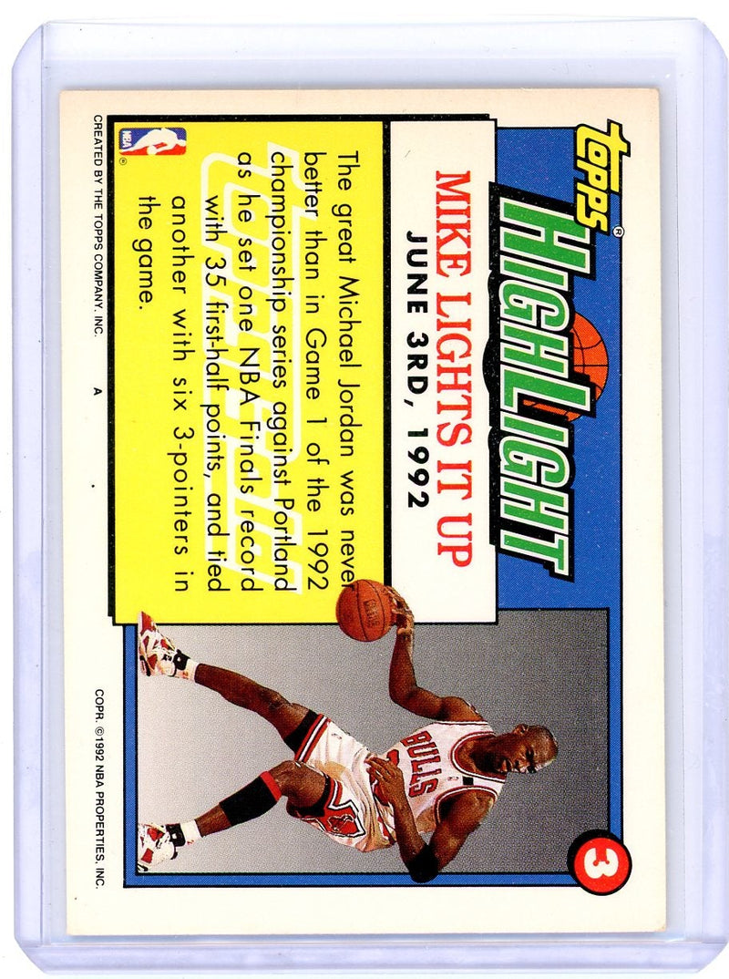 Michael Jordan 1992 Topps Gold Highlight 