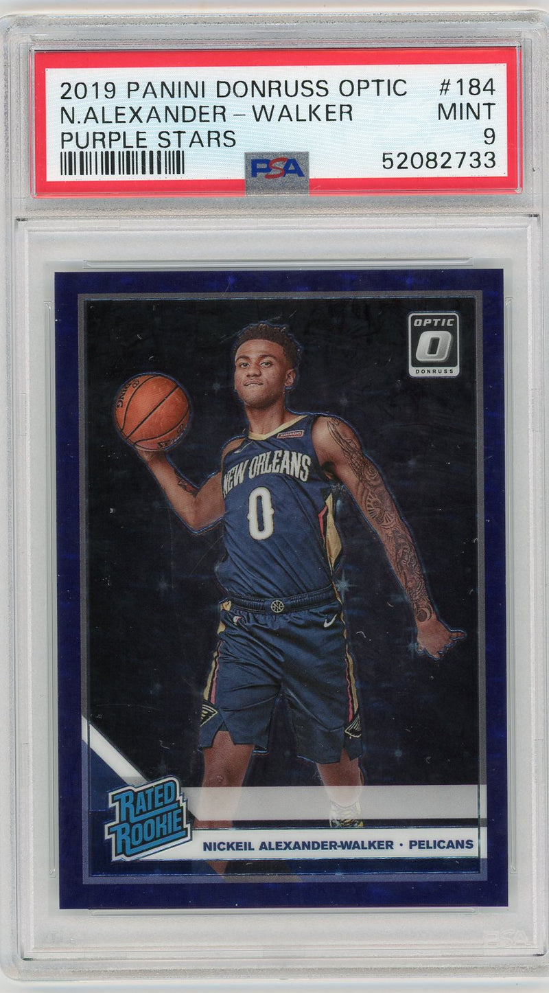 Nickeil Alexander-Walker 2019 Panini Donruss Optic Purple Stars FOTL RC 