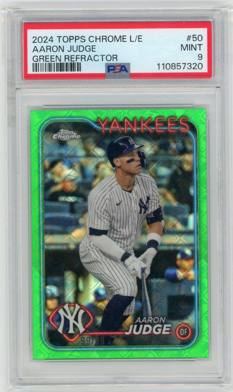 Aaron Judge 2024 Chrome L/E Green Refractor 