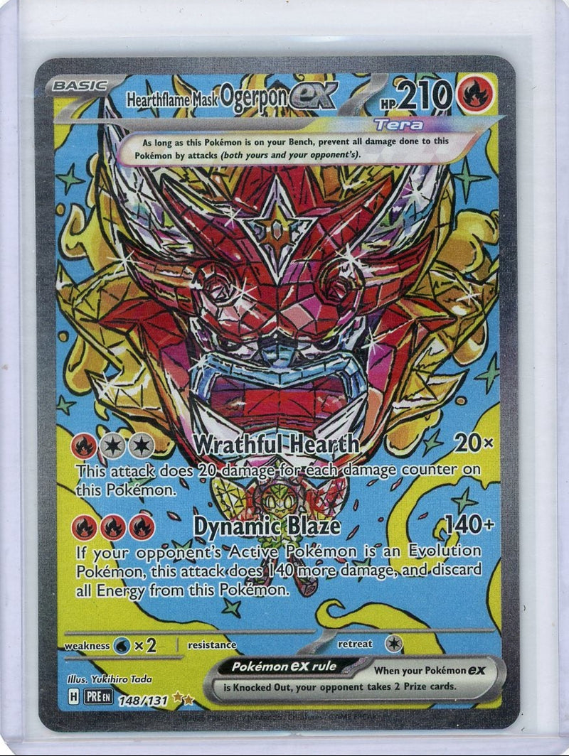 Hearthflame Mask Ogerpon ex Pokémon Prismatic Evolutions Special Illustration Rare 