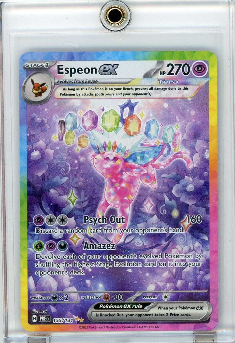 Espeon ex Pokémon Prismatic Evolutions Special Illustration Rare 