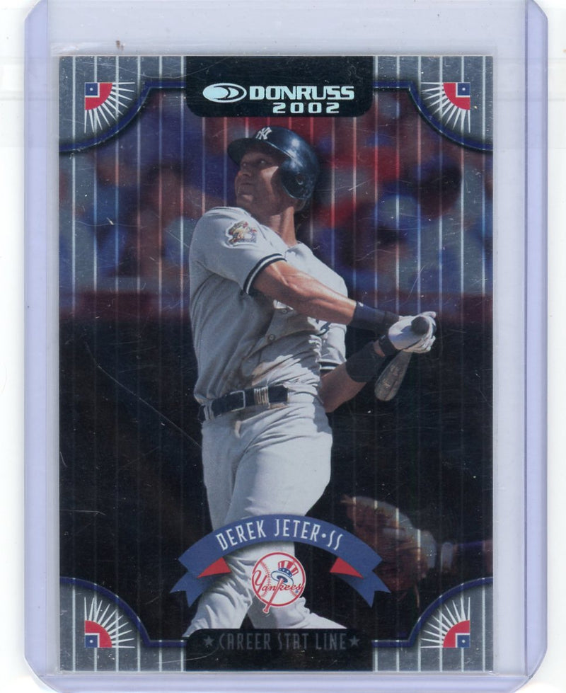 Derek Jeter 2002 Donruss Stat Line Career 