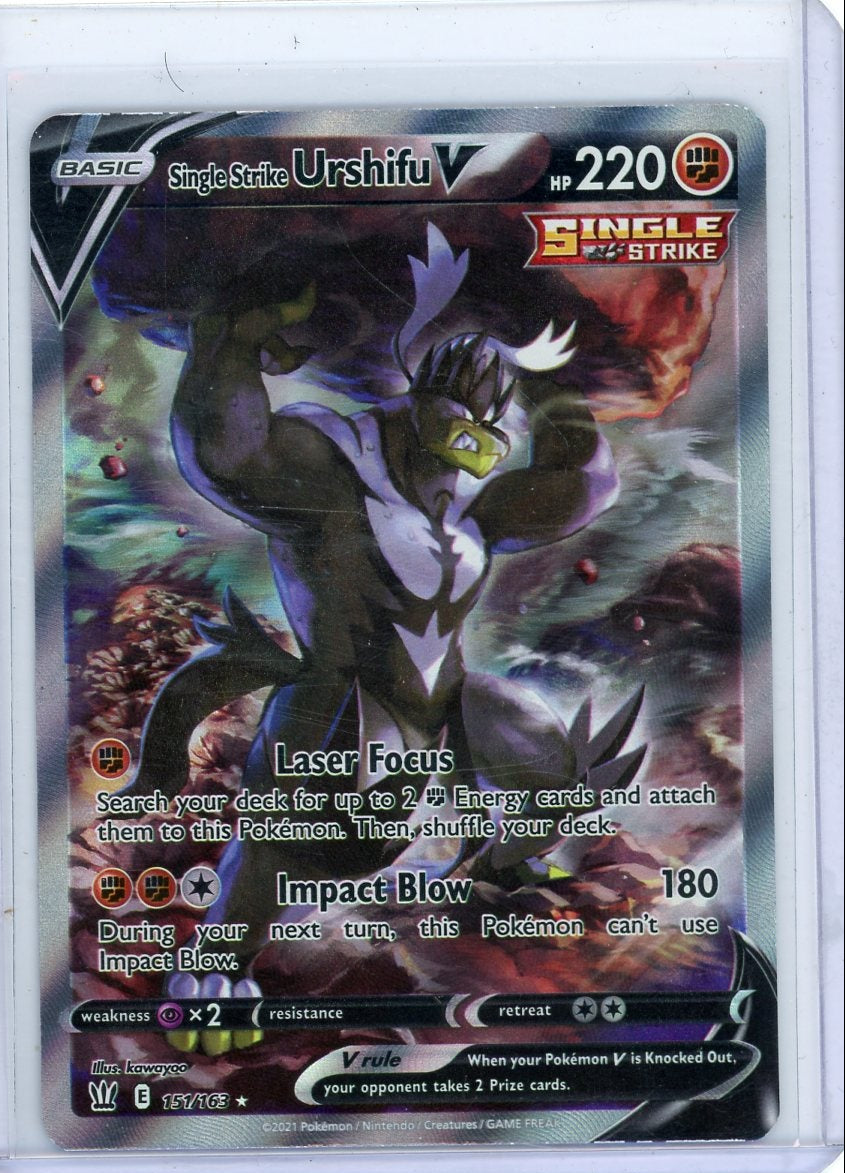 Single Strike Urshifu V Pokémon Battle Styles Alt Art #151/163
