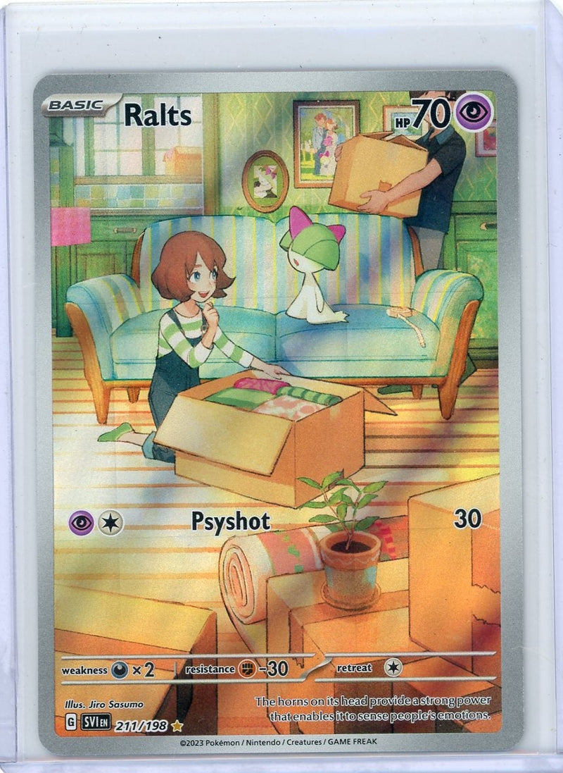 Ralts Pokémon Scarlet & Violet Base Set Illustration Rare 