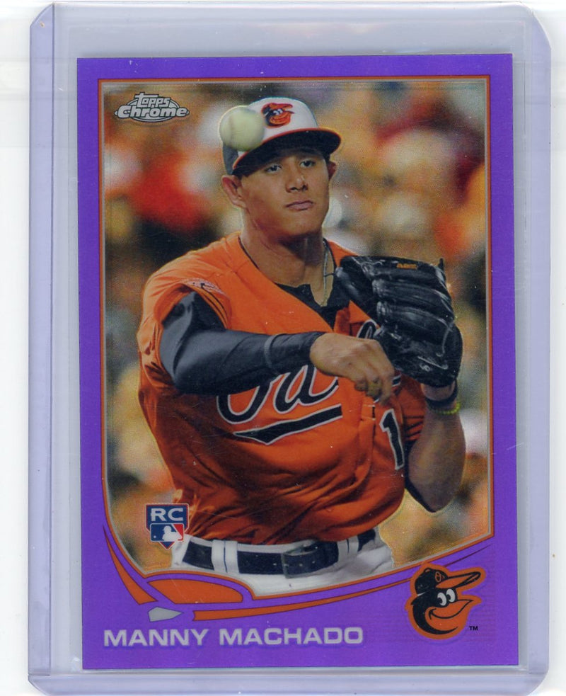 Manny Machado 2013 Topps Chrome Purple Refractor Rookie Card