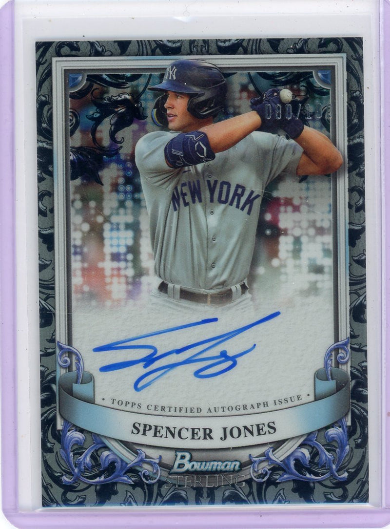 Spencer Jones 2024 Bowman Sterling Autograph Refractor 