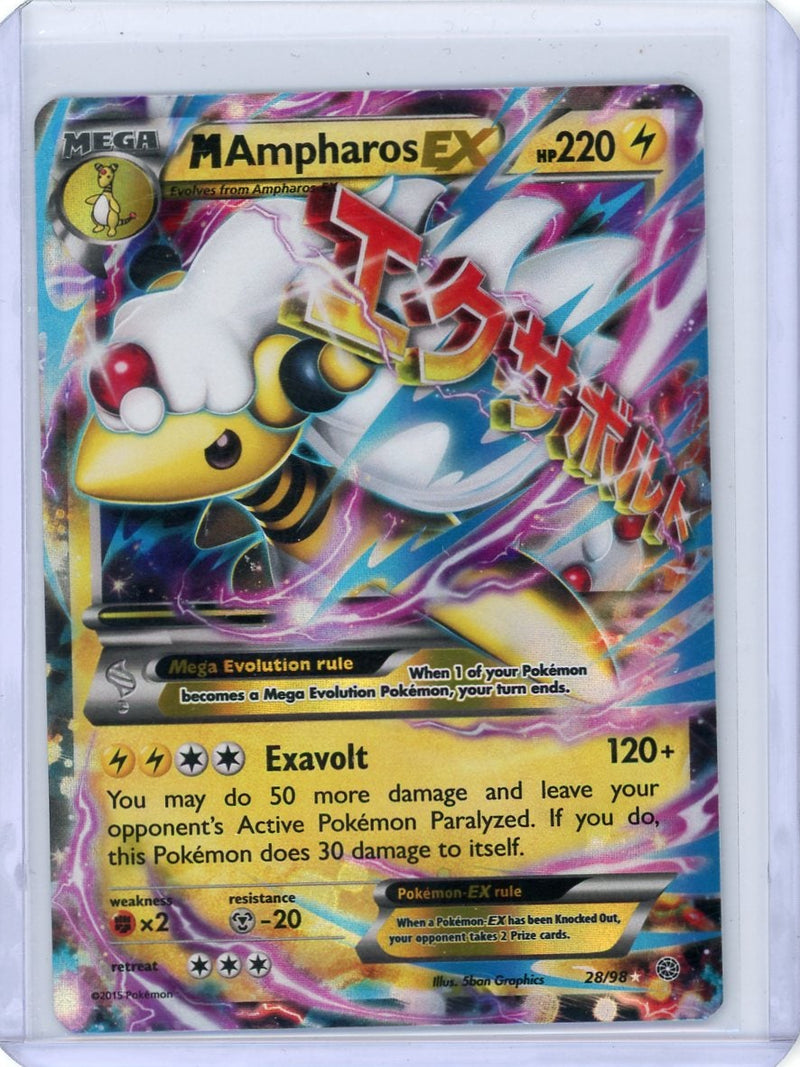 Mega Ampharos EX Pokémon XY Ancient Origins Ultra-Rare 