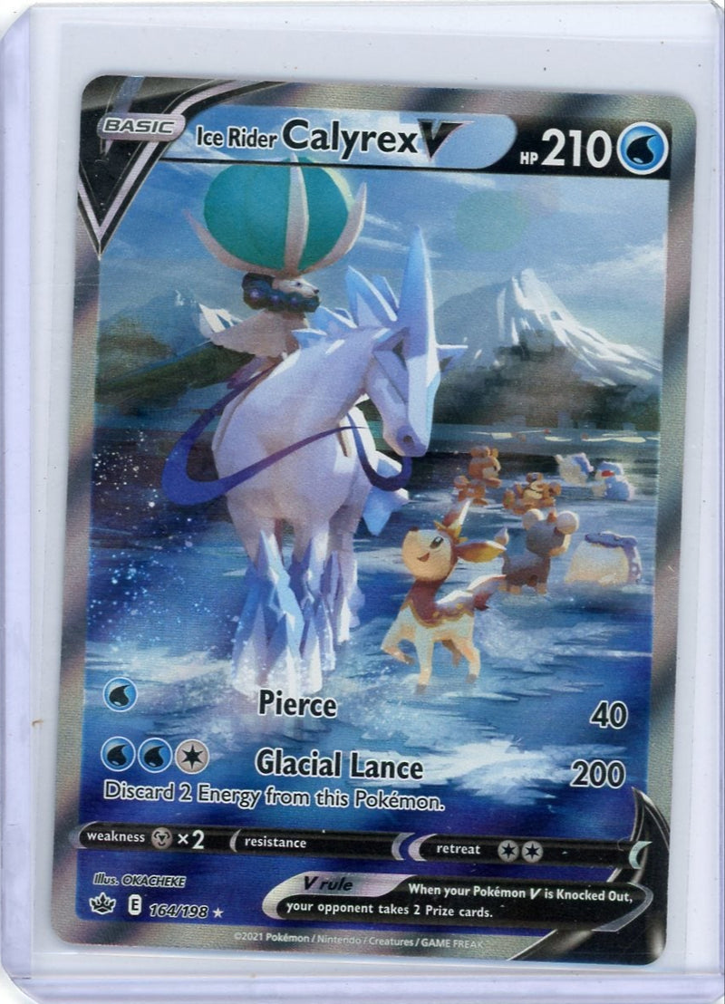 Ice Rider Calyrex V Pokémon Chilling Reign Alternate Full-Art 