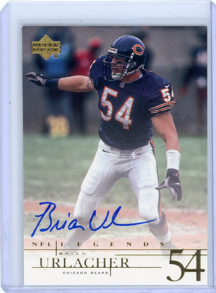 Brian Urlacher 2001 Upper Deck NFL Legends autograph