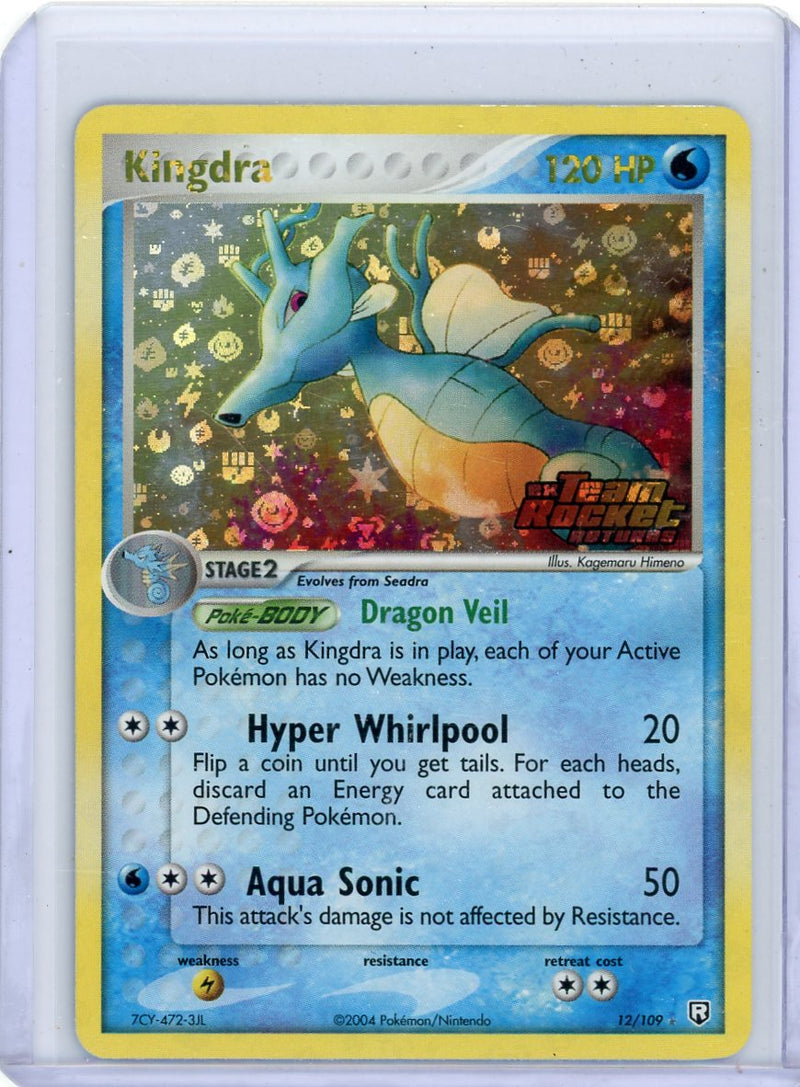 Kingdra 2004 Pokemon EX Team Rocket Returns rare Reverse holo 12/109