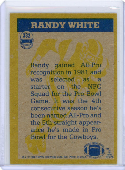 Randy White 1982 Topps In Action #332 (in-person autograph, no COA)