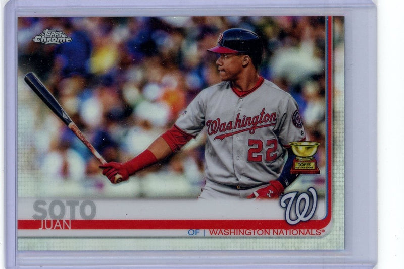 Juan Soto 2019 Topps Chrome refractor