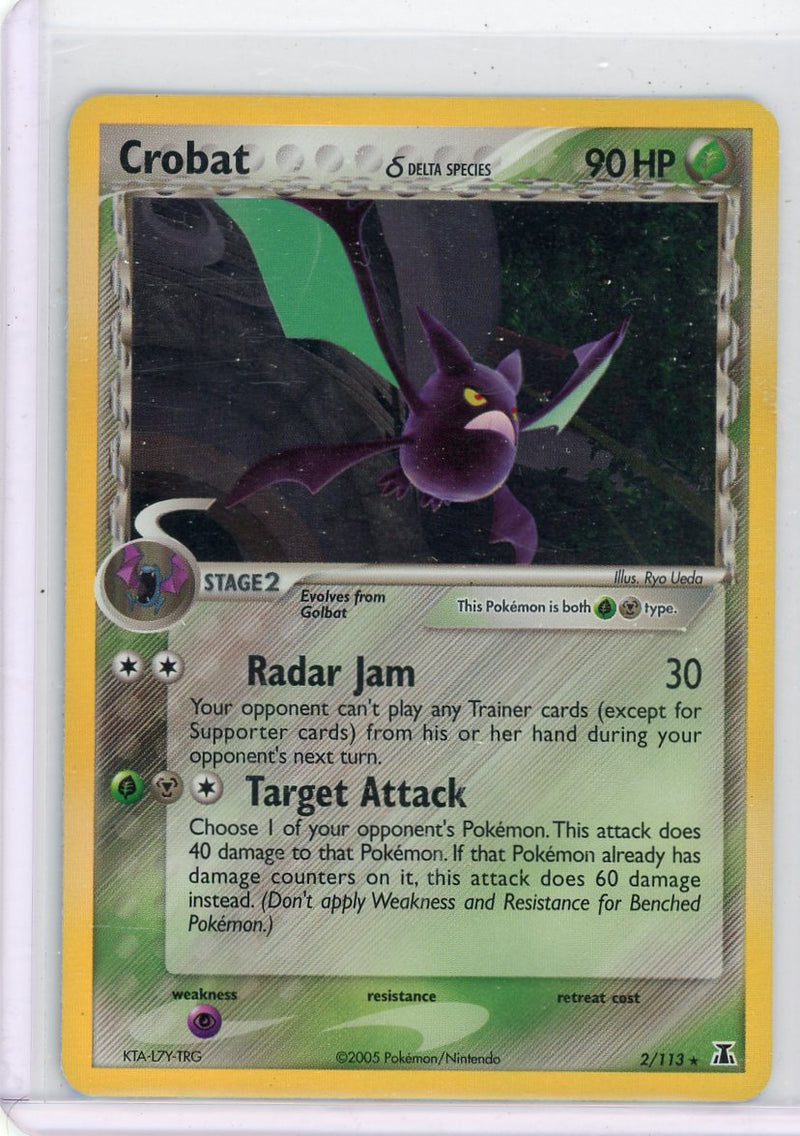 Crobat 2005 Pokemon rare holo 2/113