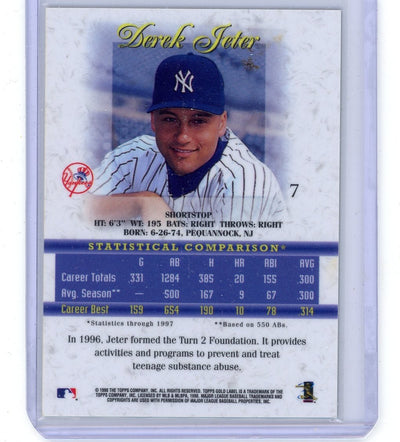 Derek Jeter 1998 Topps Gold Label #7