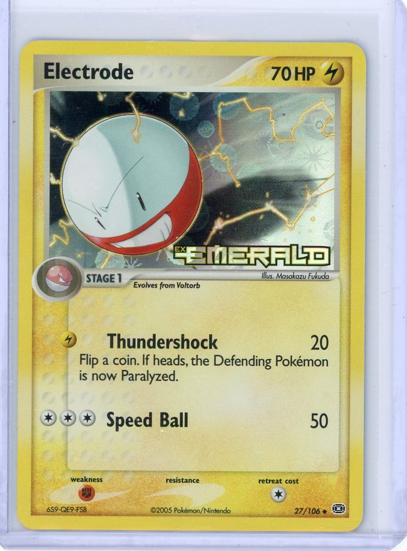 Electrode 2005 Pokemon EX Emerald Reverse holo 27/106