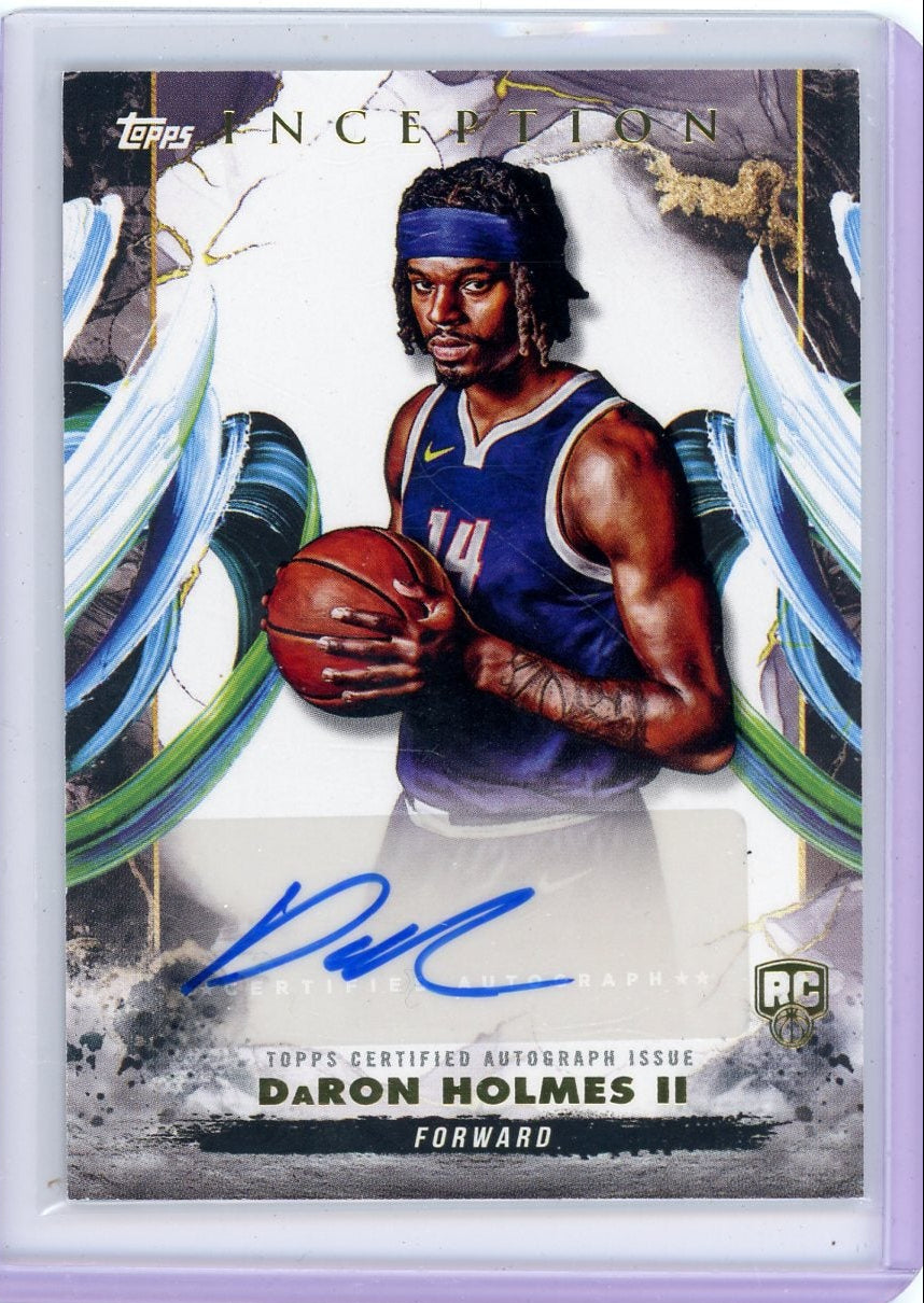 DaRon Holmes II 2024-25 Topps Inception autograph rookie card