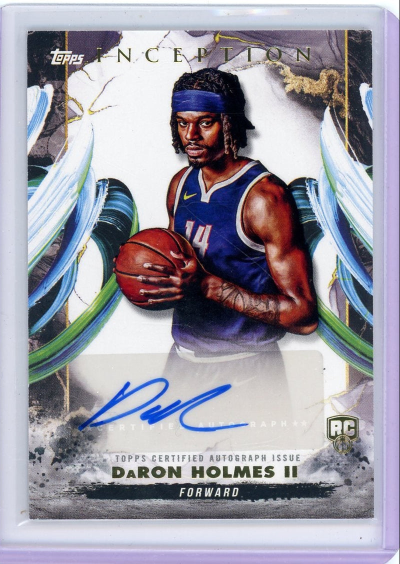 DaRon Holmes II 2024-25 Topps Inception autograph rookie card