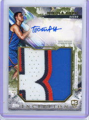 Nikola Topic 2024-25 Topps Inception Rookie Jumbo autograph relic #'d 05/10