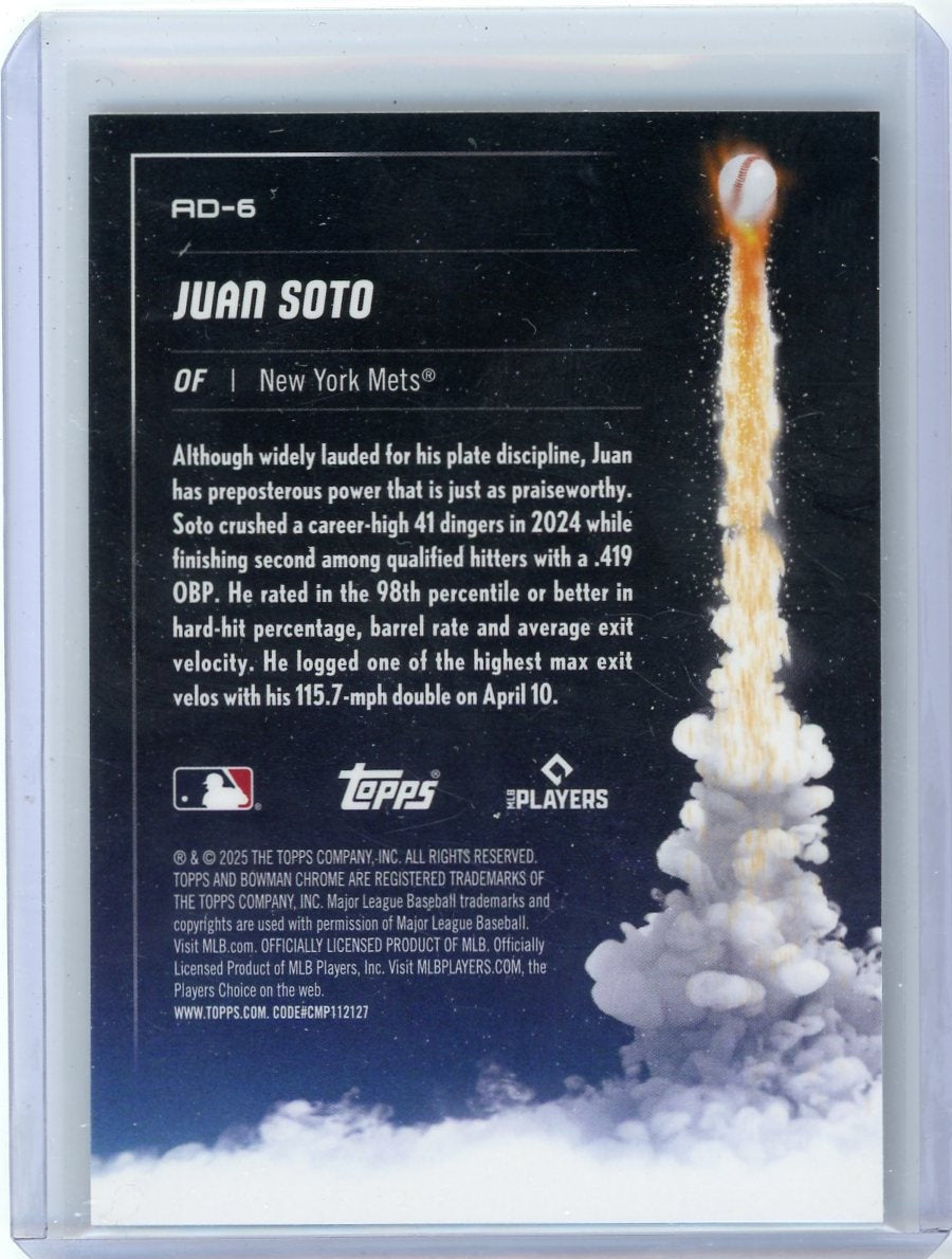 Juan Soto 2025 Bowman Chrome Adios!
