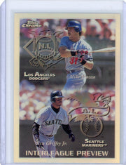 Ken Griffey Jr. Mike Piazza 1998 Topps Chrome Interleague Preview refractor