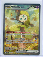 Meloetta ex Pokémon Black Bolt Special Illustration Rare #167/086