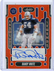 Randy White 2024 Panini Absolute Legends autograph orange #'d 19/50