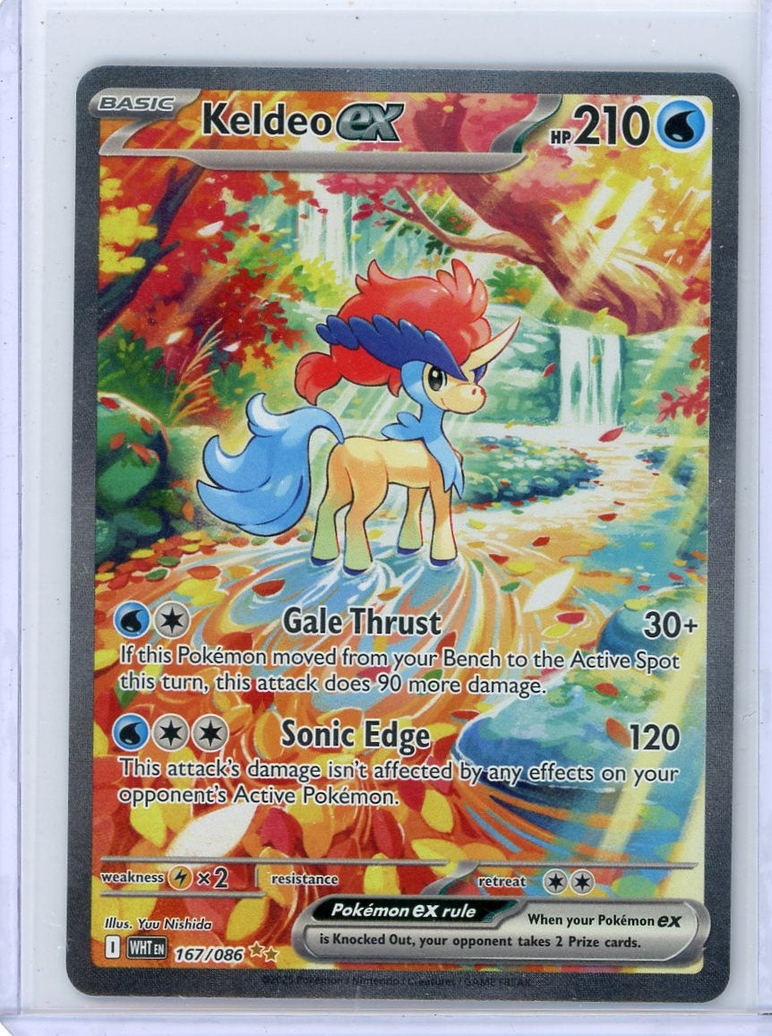 Keldeo ex Pokémon White Flare Special Illustration Rare #167/086