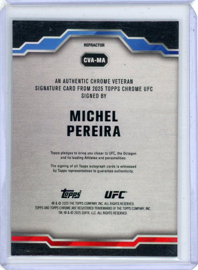 Michel Pereira 2025 Topps Chrome autograph refractor #'d 120/199