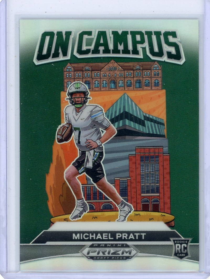 Michael Pratt 2024 Panini Prizm Draft Picks Football On Campus SSP