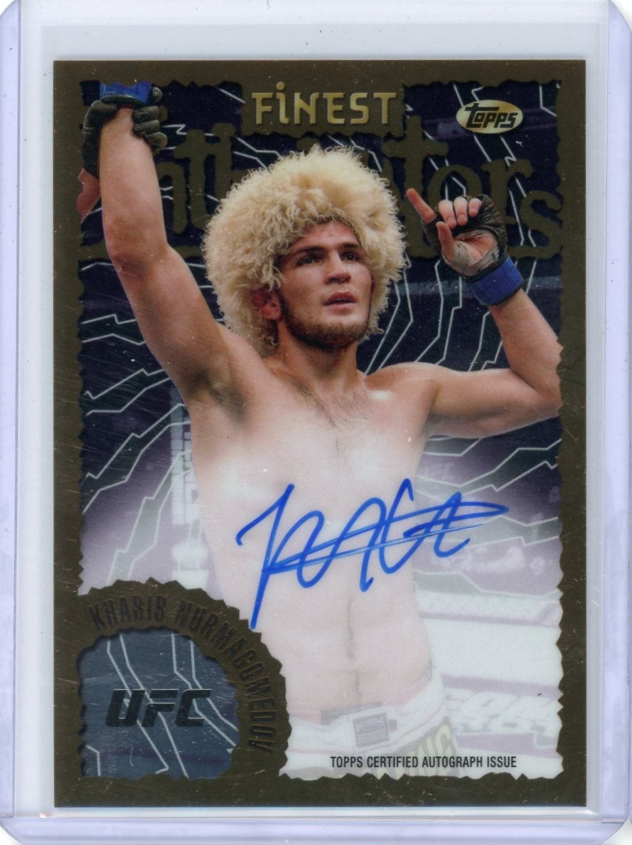 Khabib Nurmagomedov 2024 Topps Finest Intimidators autograph