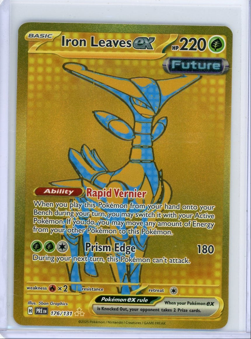 Iron Leaves ex Pokémon Prismatic Evolutions Hyper Rare #176/131
