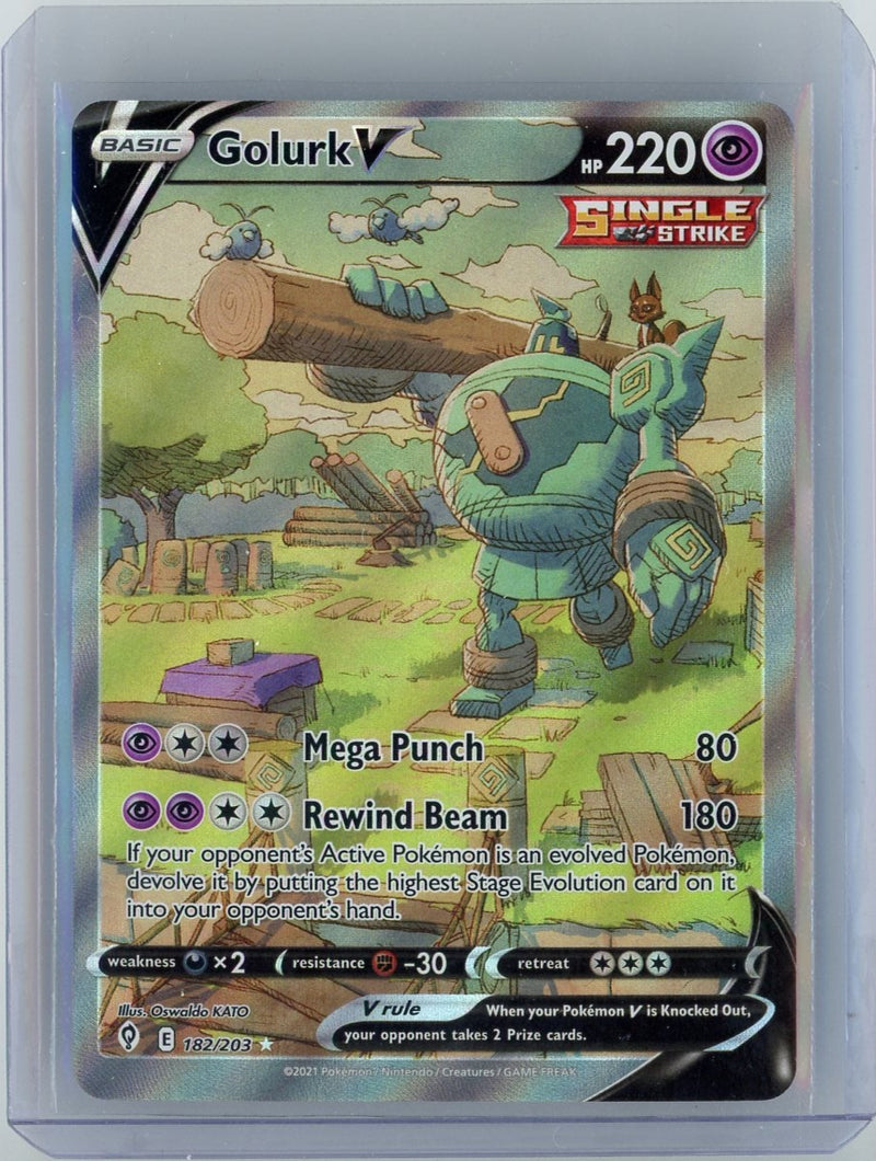 Golurk V Pokémon Evolving Skies Alternate Art 