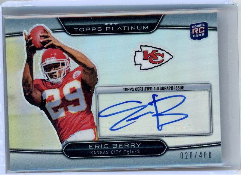 Eric Berry 2010 Topps Platinum Rookie Refractor Autograph 