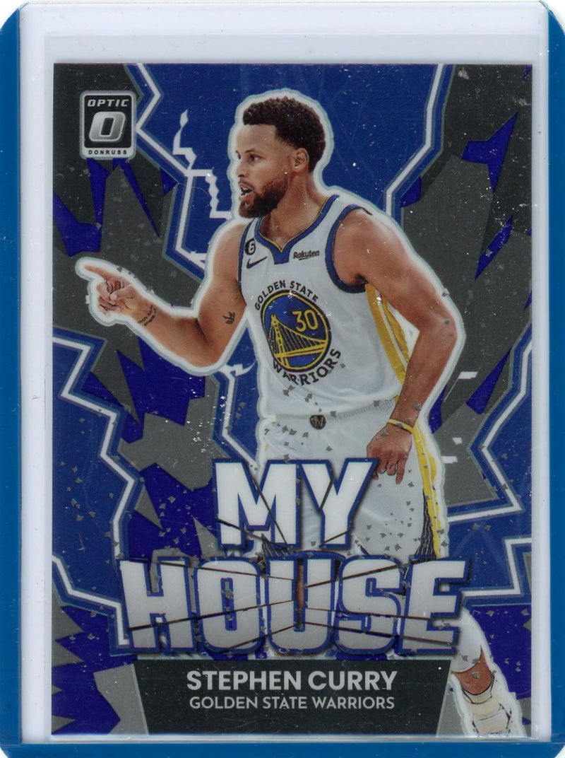 Stephen Curry 2022-23 Panini Donruss Optic My House purple prizm